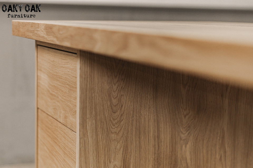 OAK OFFICE DESK 845