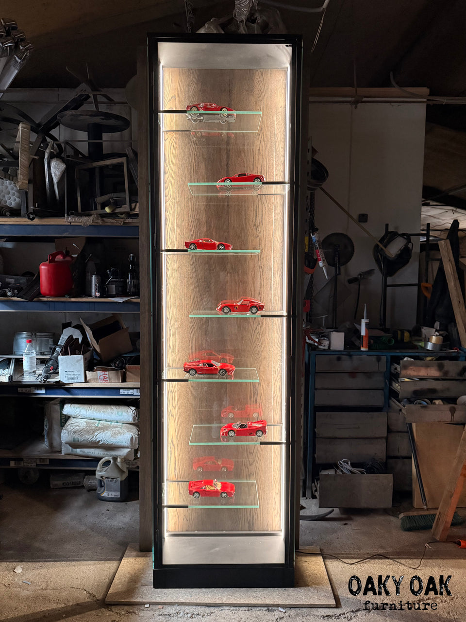 OAK TALL CUPBOARDS 923