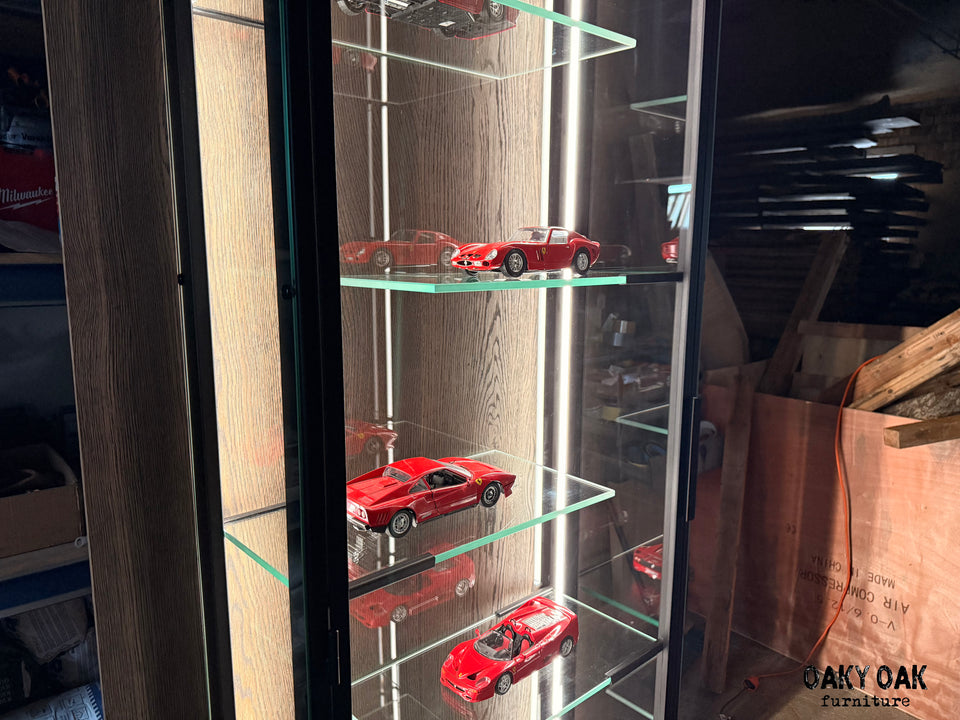 OAK TALL CUPBOARDS 923