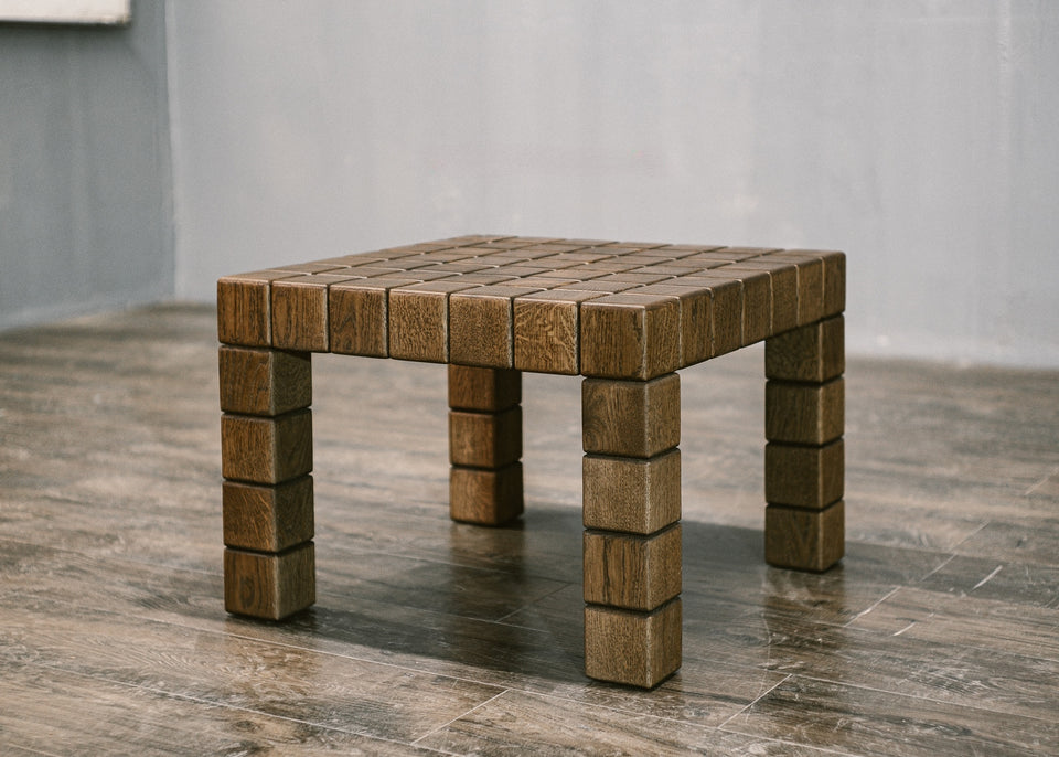SOLID OAK BLOCK COFFEE TABLE 926