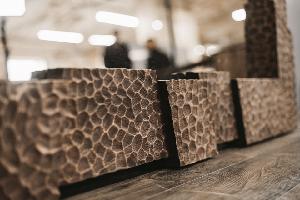 MASSIVE OAK MIRROR 797