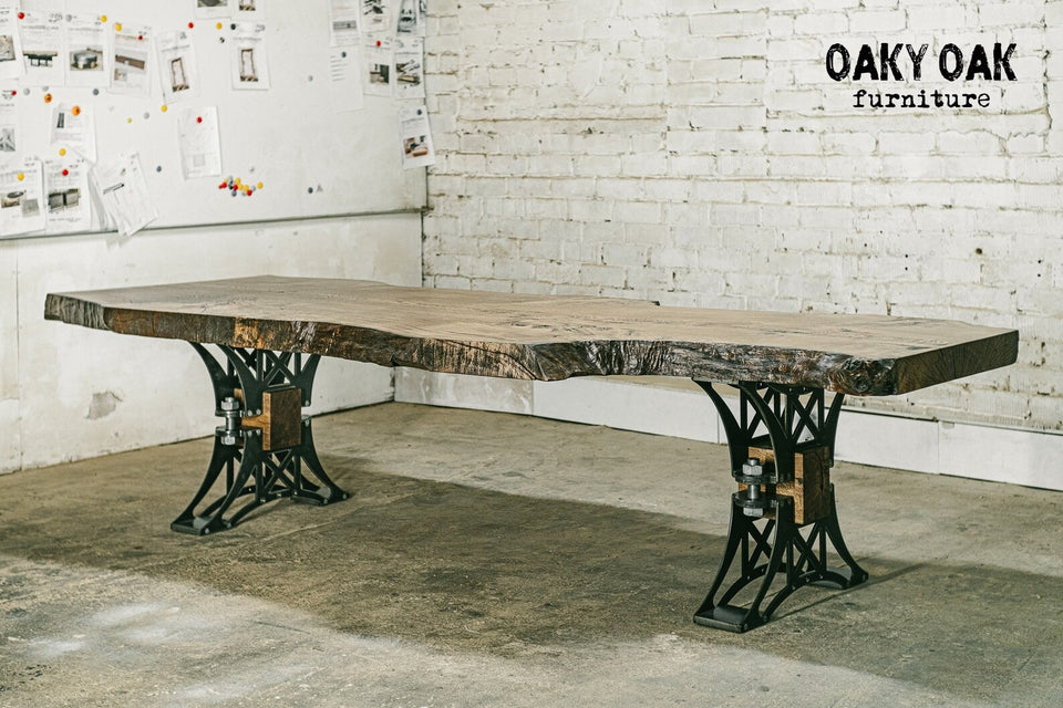 SOLID OAK DINING TABLE 925