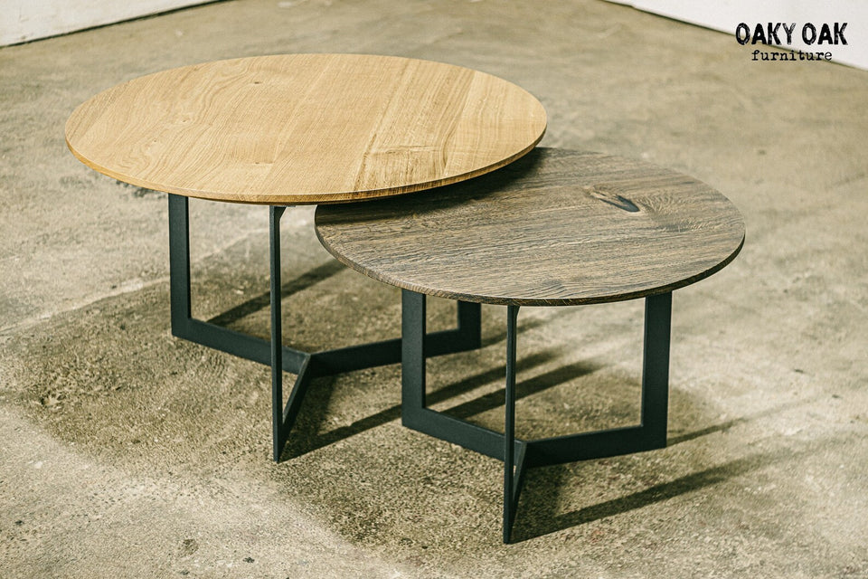 ROUND NESTING COFFEE TABLE SET 883