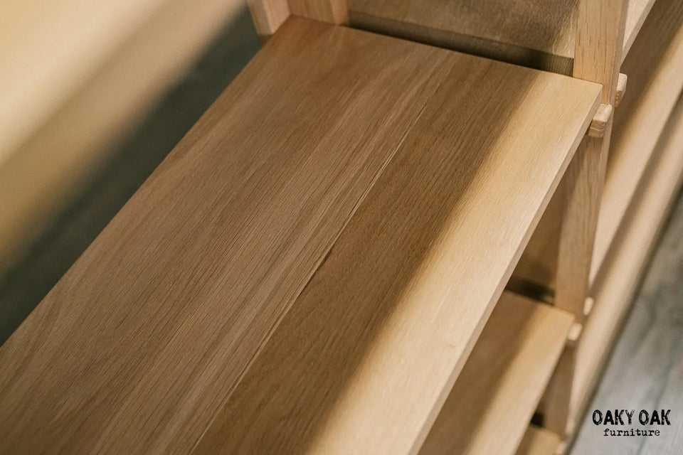 OAK SHELVING UNIT 822