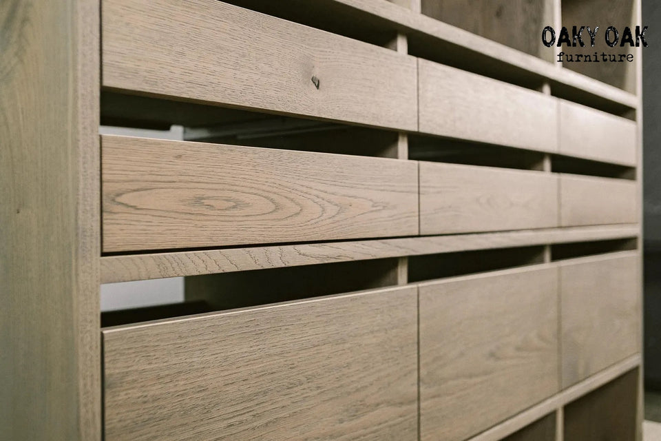 OAK MODULAR SHELVING UNIT 823