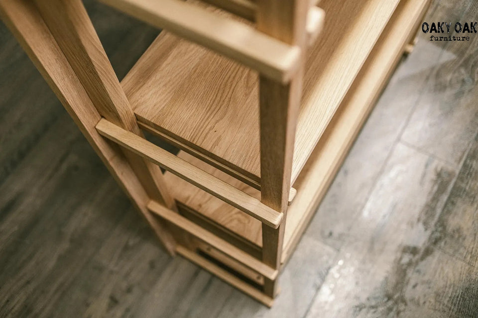 OAK SHELVING UNIT 822