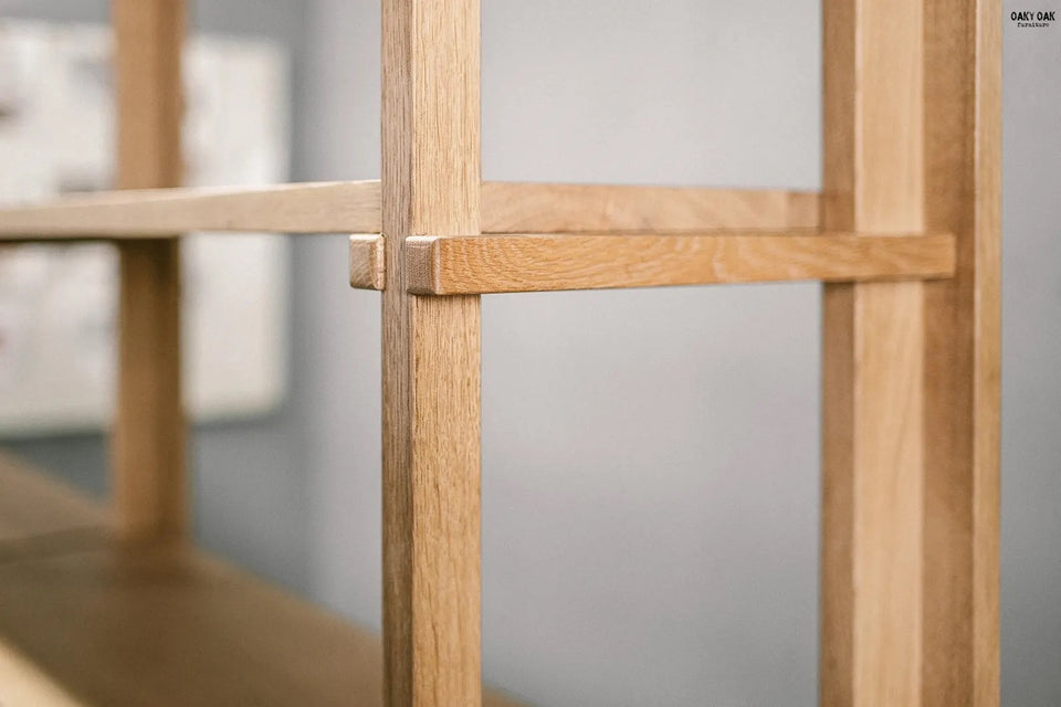 OAK SHELVING UNIT 822