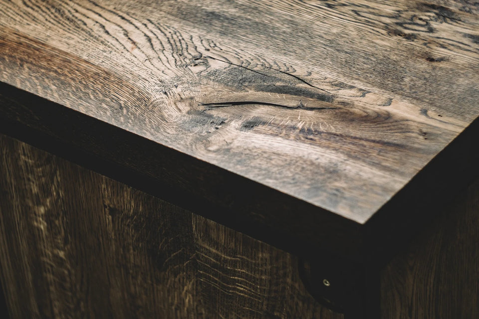 OAK SIDEBOARDS WITH SHELVES 820