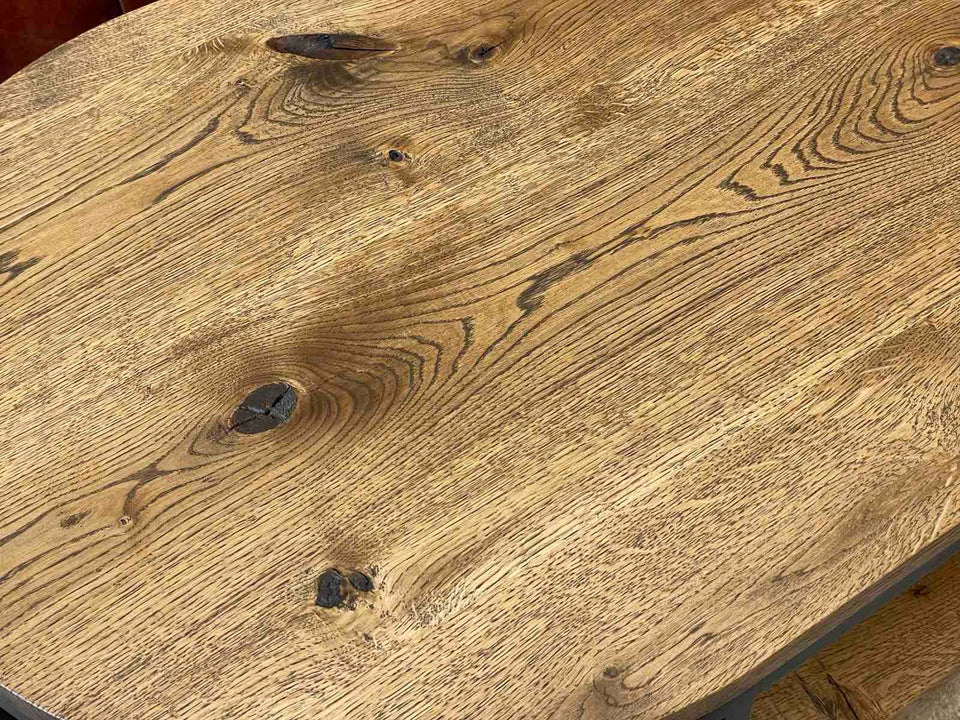 OAK OVAL COFFEE TABLE 884