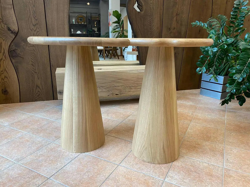 OAK NESTING DINING TABLE SET 867
