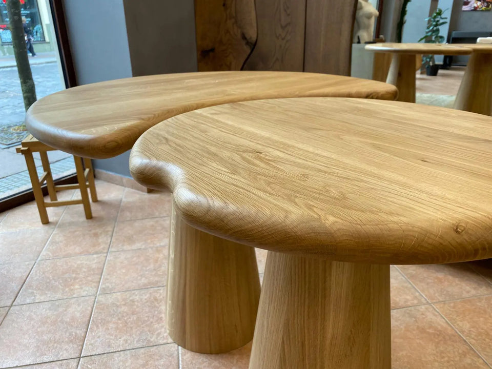 OAK NESTING DINING TABLE SET 867
