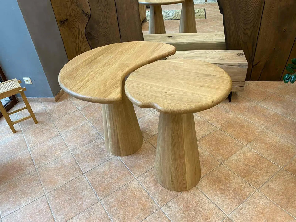 OAK NESTING DINING TABLE SET 867
