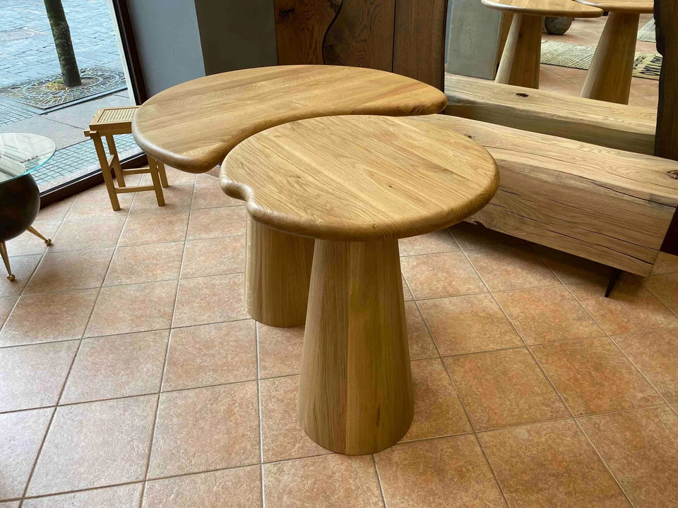 OAK NESTING DINING TABLE SET 867