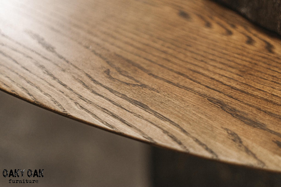 OAK COFFE TABLE WITH NATURAL STONE BASE 832