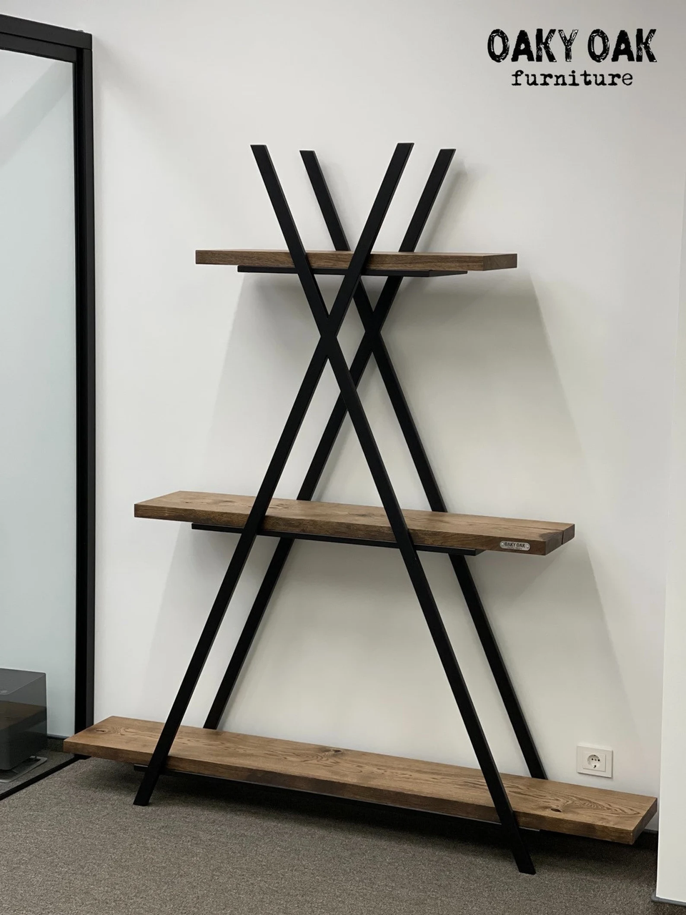 OAK DISPLAY SHELF 821